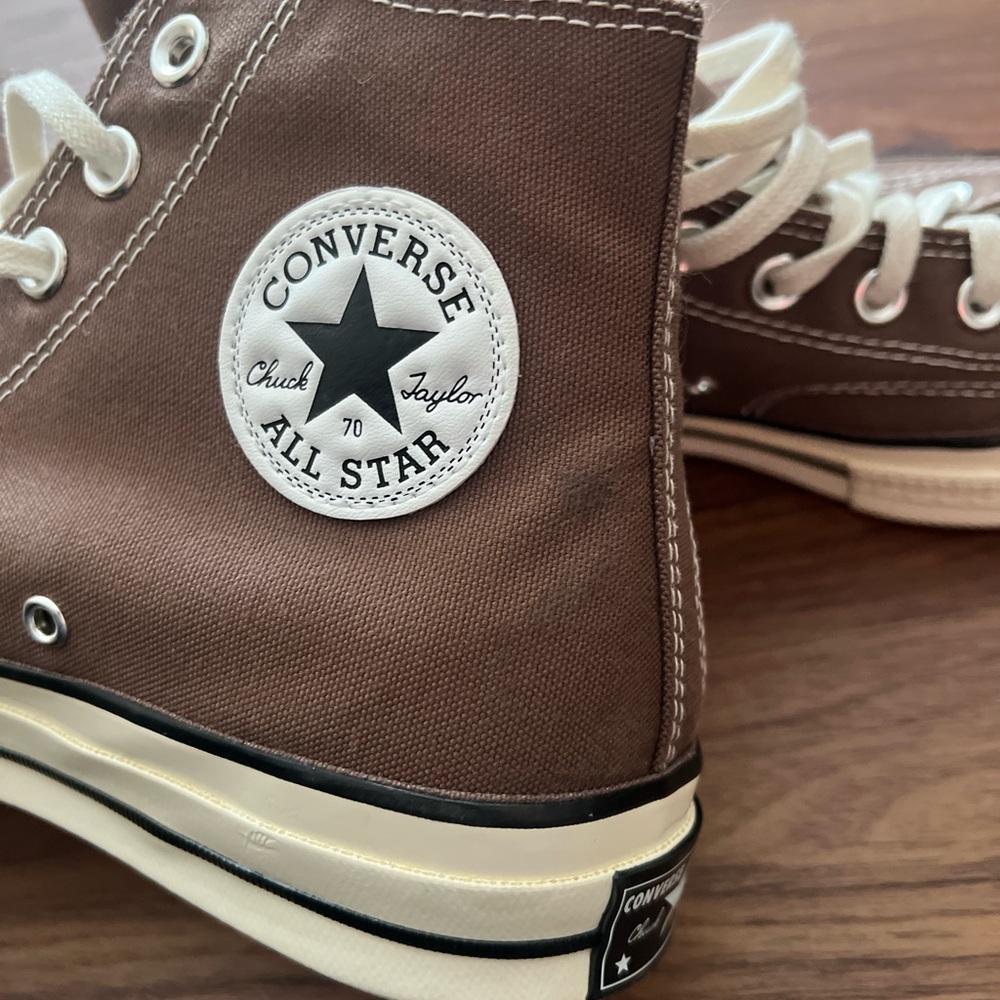 Converse chuck 70 high top brown woman size 10/mens size 8 - Picture 6 of 8